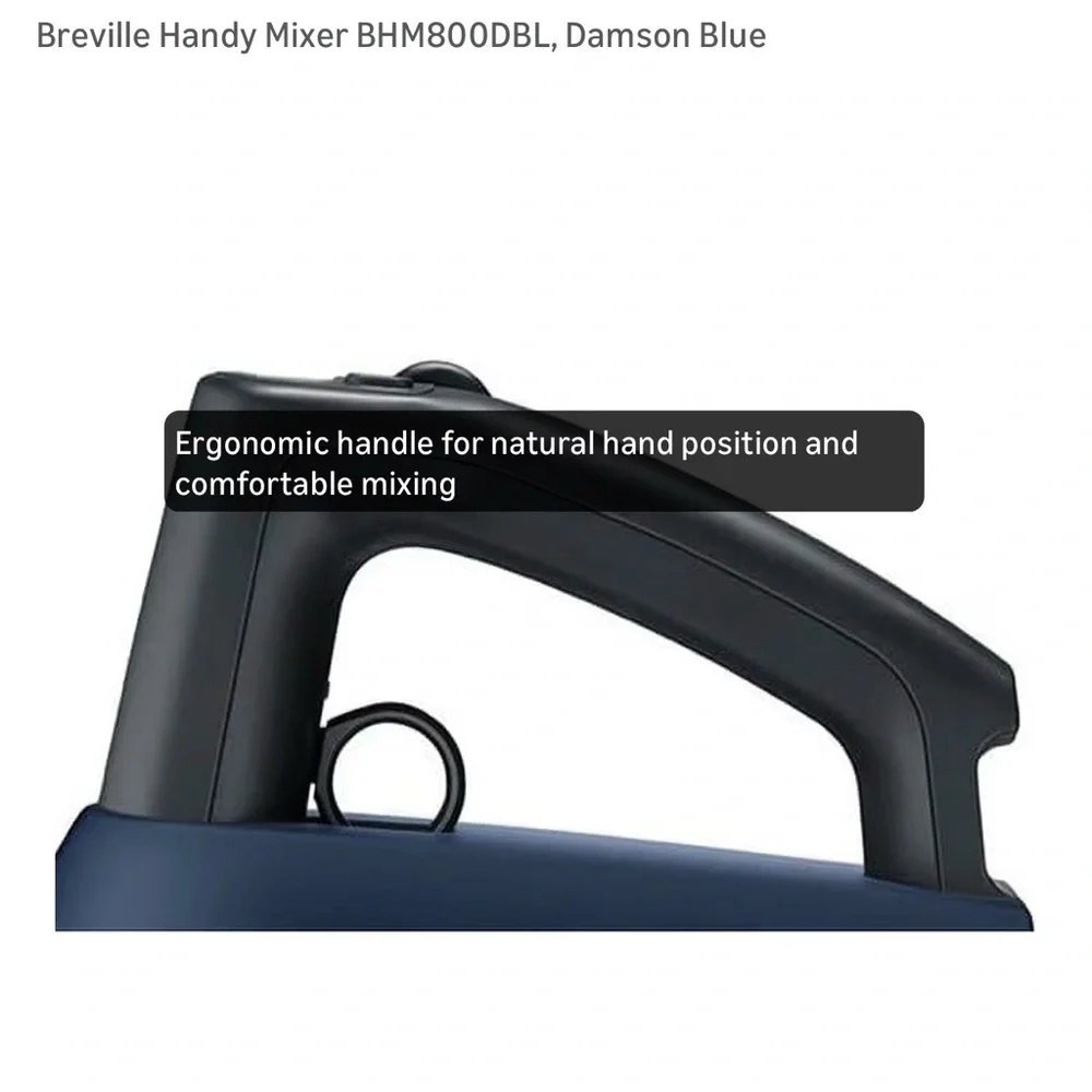 Like New Breville Hand Mixer in Damson Blue— Used Twice - Picture 6 of 10